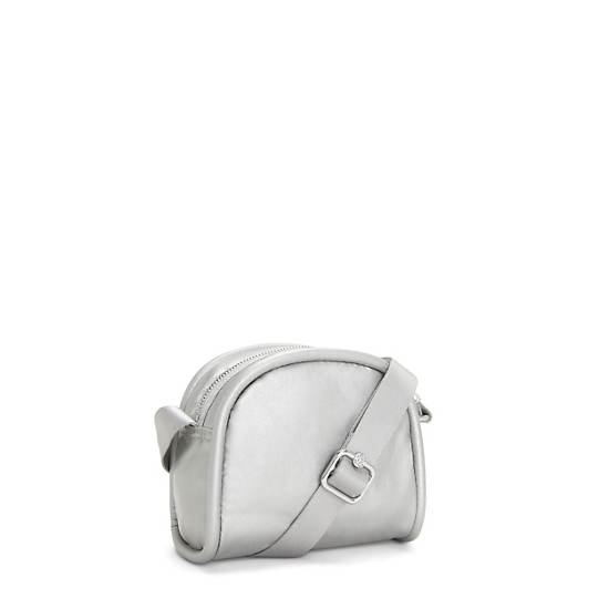 Kipling Jesper Metallic Crossbody Veske Sølv | NO 2032ZU